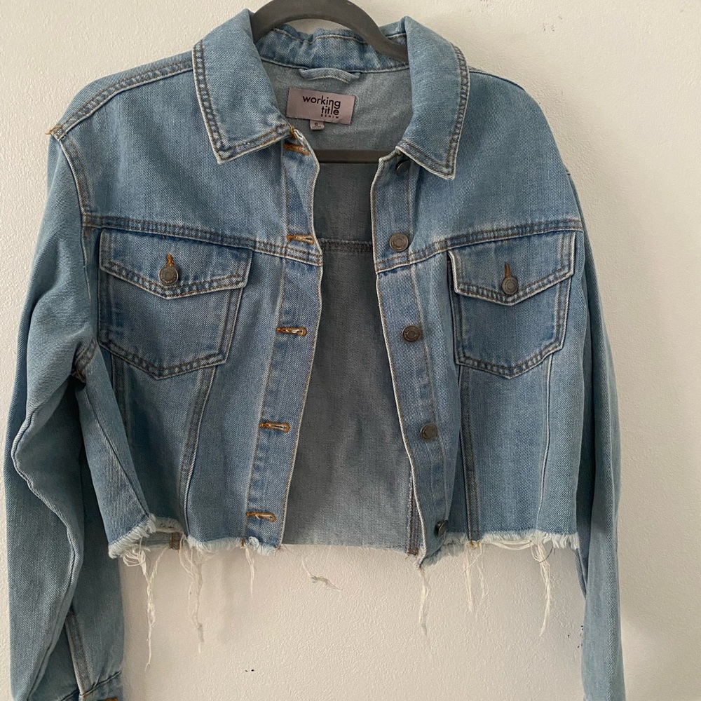 Denim Cropped Jacket